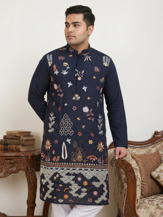 Floral Embroidered and Sequins Kurta
