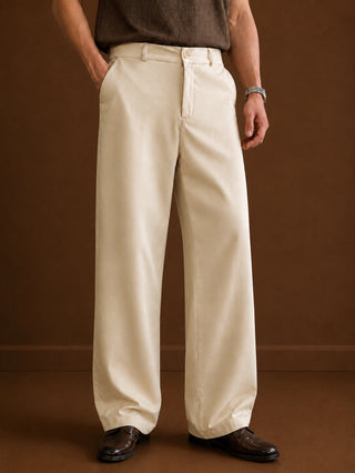 Men Straight Fit Korean Pants