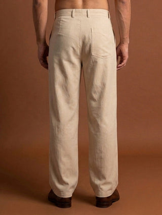 Men Straight Fit Korean Pants