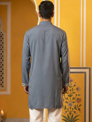 Men's Japanese Fabric Embroidered Kurta