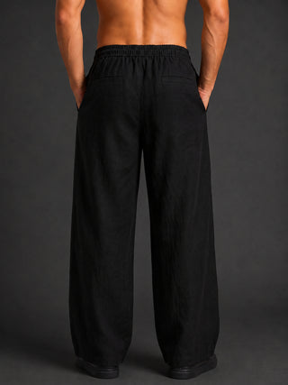 Men’s Relaxed Fit Linen Trousers