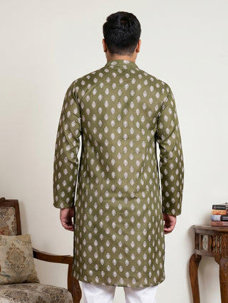 Floral Printed Kurta for Men