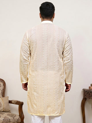Embroidered Cotton Kurta for Men