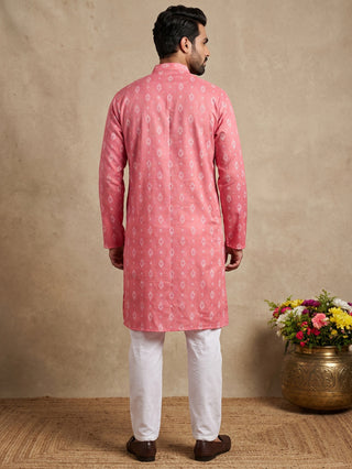 Men’s Foil Print Traditional Kurta Pyjama