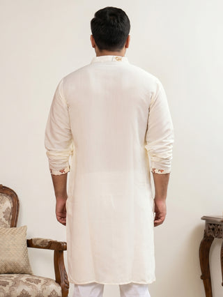Floral Embroidered and Sequins Kurta