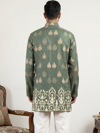 Men's Cotton Blend Printed Kurta