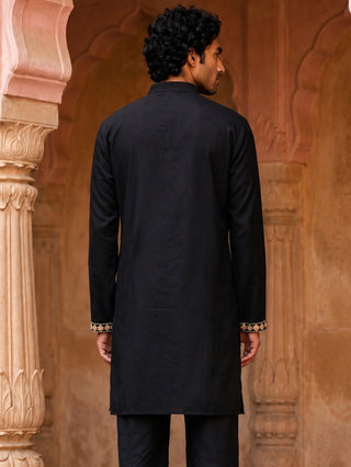 Japanese Fabric Designer Embroidered Kurta