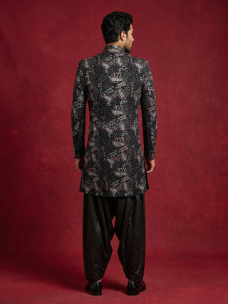 Premium Velvet Embroidered Indo-Western Set