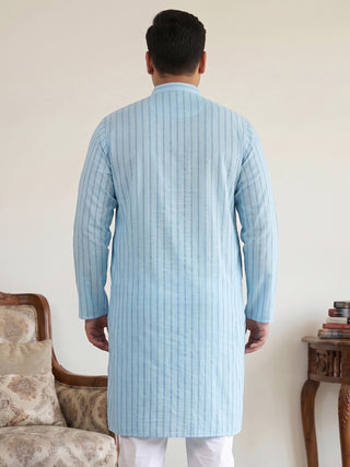 Men's Cotton Striped Kurta