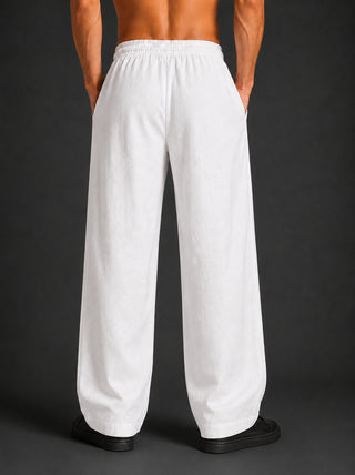 Men’s Relaxed Fit Linen Trousers