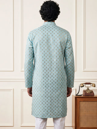 Men’s Foil Print Traditional Kurta