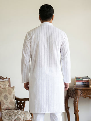 Men's Cotton Striped Kurta