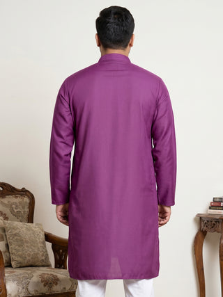 Solid Cotton Kurta for Men