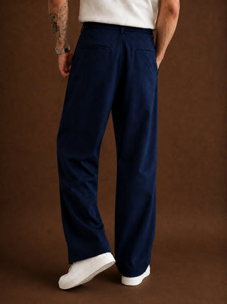 Men Straight Fit Korean Pants