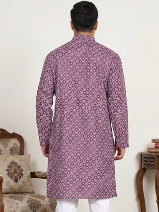 Men's Geometric Printed Kurta