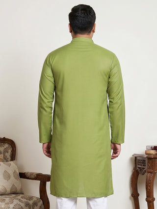 Solid Cotton Kurta for Men