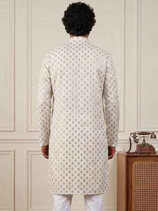 Men’s Foil Print Traditional Kurta