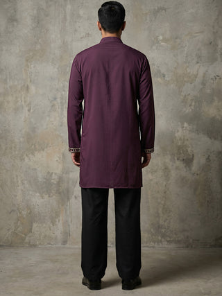 Japanese Fabric Embroidered Kurta with Korean Pants