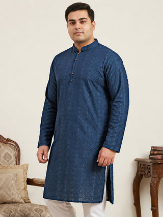Embroidered Cotton Kurta for Men