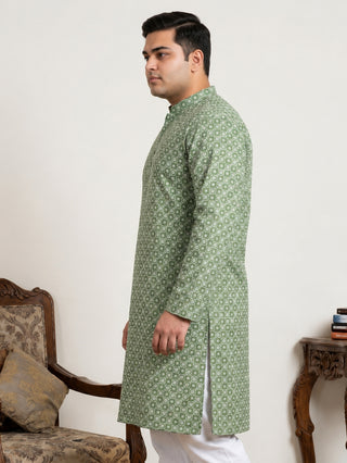 Men's Geometric Printed Kurta
