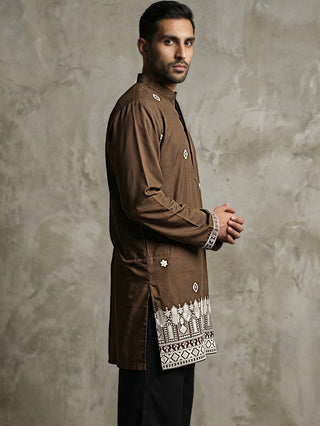 Men's Japanese Fabric Embroidered Kurta