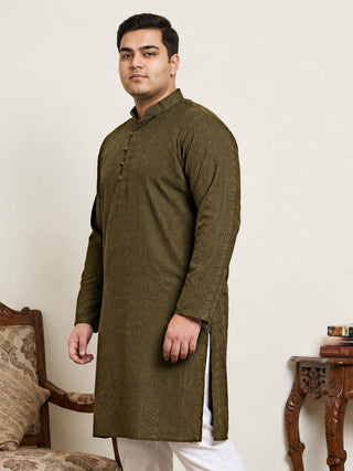 Embroidered Cotton Kurta for Men
