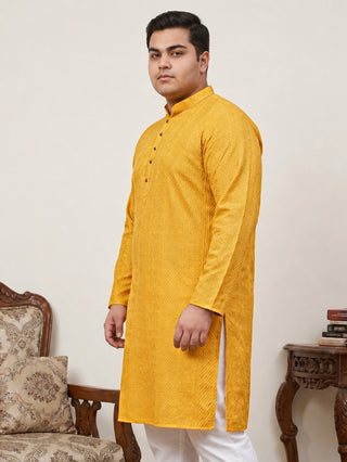 Embroidered Cotton Kurta for Men