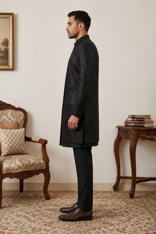 Men's Japanese Fabric Indo-Western Set