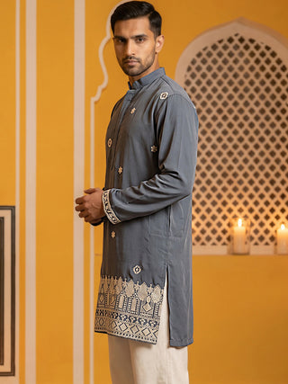 Men's Japanese Fabric Embroidered Kurta