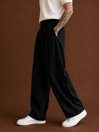 Men Straight Fit Korean Pants