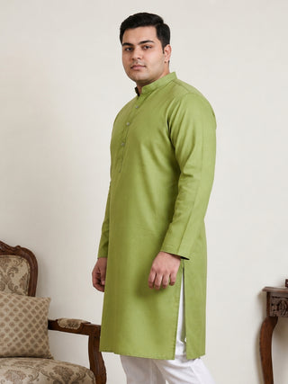 Solid Cotton Kurta for Men