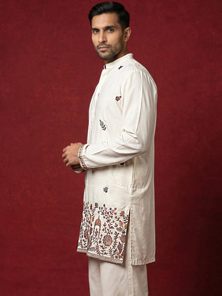 Japanese Fabric Embroidered Kurta