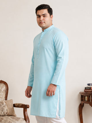 Solid Cotton Kurta for Men