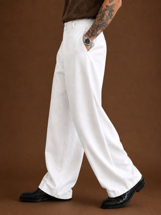 Men Straight Fit Korean Pants