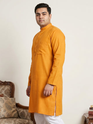 Solid Cotton Kurta for Men