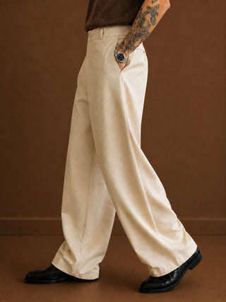 Men Straight Fit Korean Pants