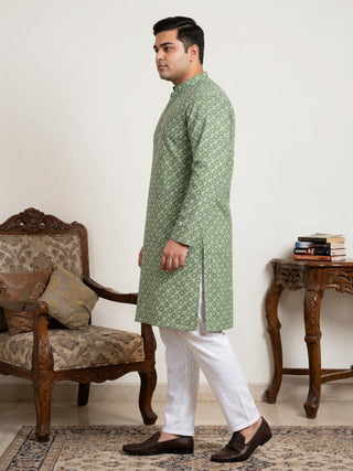 Men's Geometric Printed Kurta Set