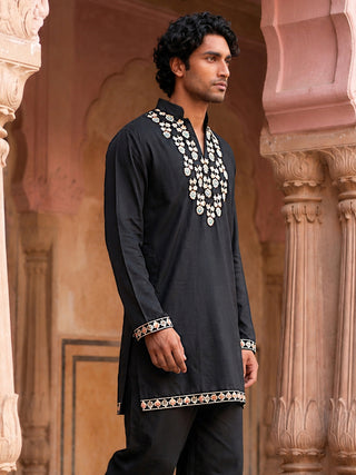 Japanese Fabric Designer Embroidered Kurta