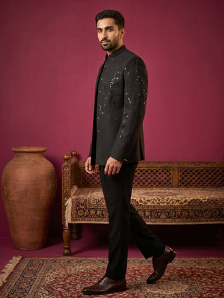 Imported Japanese Fabric Embroidered Indo-Western Set