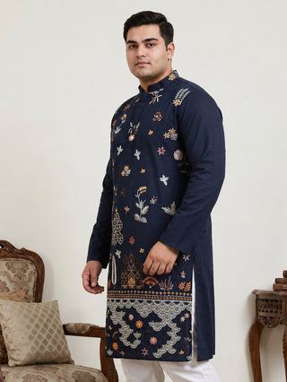 Floral Embroidered and Sequins Kurta