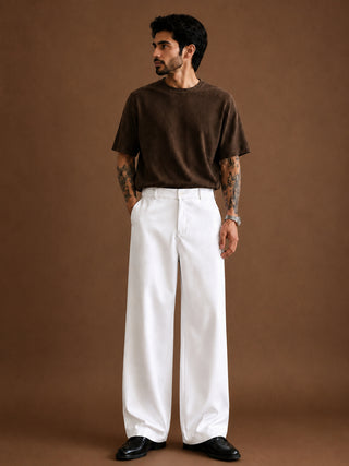 Men Straight Fit Korean Pants