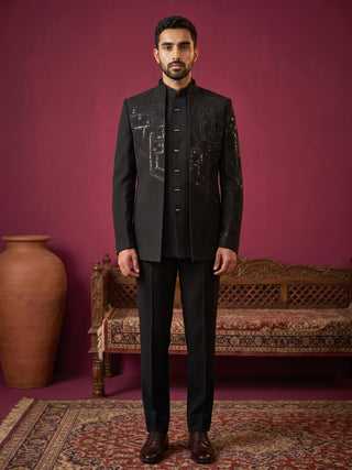 Imported Japanese Fabric Embroidered Indo-Western Set