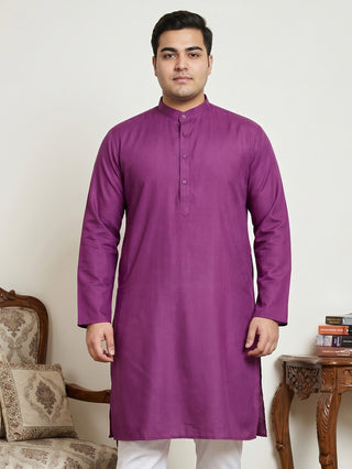 Solid Cotton Kurta for Men