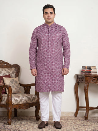 Men's Geometric Printed Kurta Set