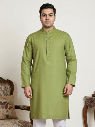 Solid Cotton Kurta for Men