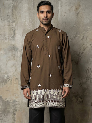 Men's Japanese Fabric Embroidered Kurta