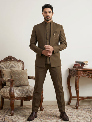 Cotton Blend Solid Indo-Western Set