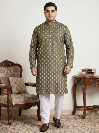 Floral Printed Kurta with Pyjama for Men
