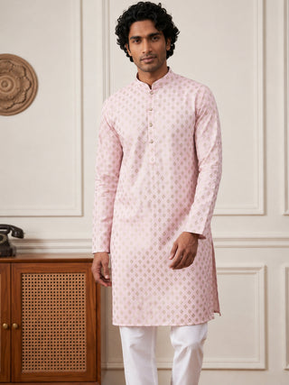 Men’s Foil Print Traditional Kurta Pyjama