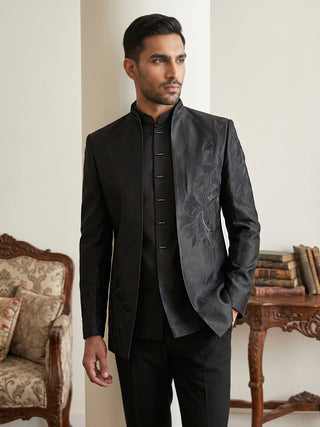 Japanese Fabric Embroidered Indo-Western Set